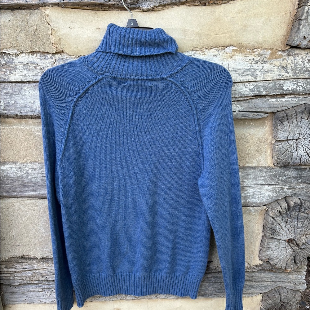 89TH & Madison Blue Turtleneck Sweater Size M - Picture 3 of 6